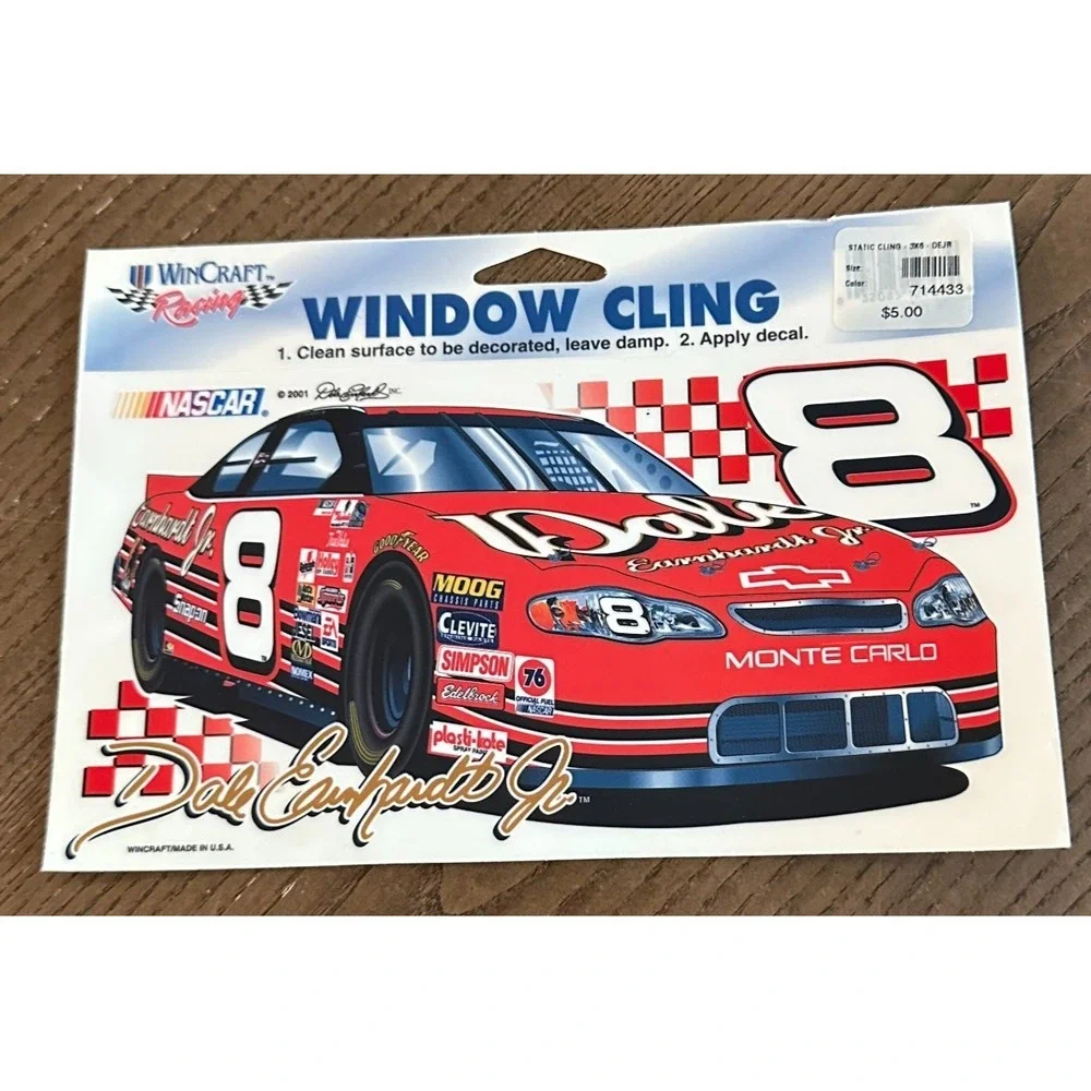2000 Unused‎ Dale Earnhardt Jr Window Cling NASCAR Chevy #8